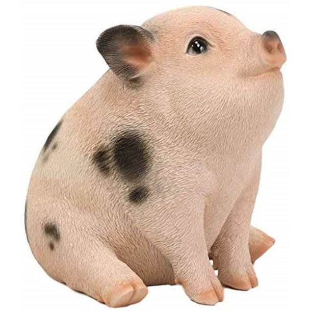 HiLine Gift Ltd. Sitting Baby Pig Statue & Reviews Wayfair
